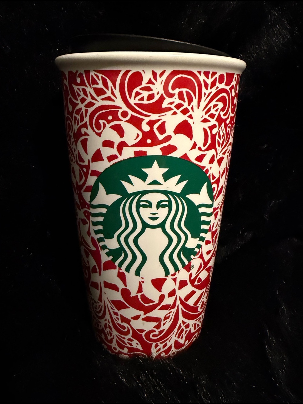Starbucks Green Logo Red and White Holiday Tumbler